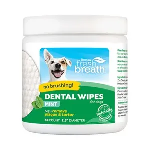 50ct Tropiclean FB Dental and Oral Care Wipes - Hygiene